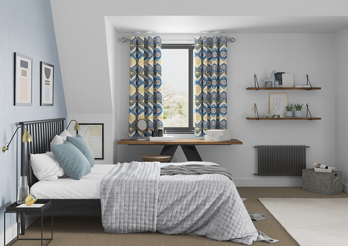 Navajo, Indigo - Made to Measure Curtains - Image 5